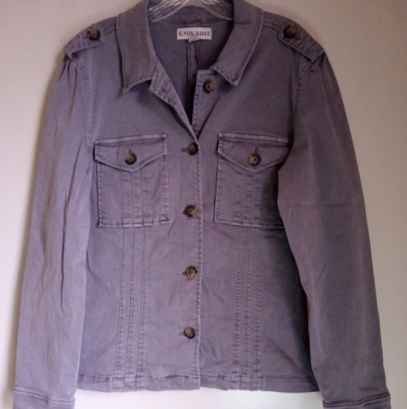 Knox Rose Jackets & Blazers - Knox Rose military style utility jacket women's size large
